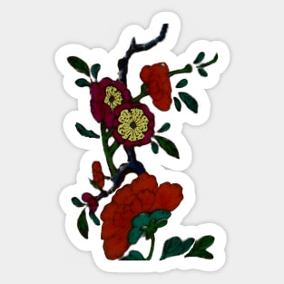 Flowering tree branch Sticker